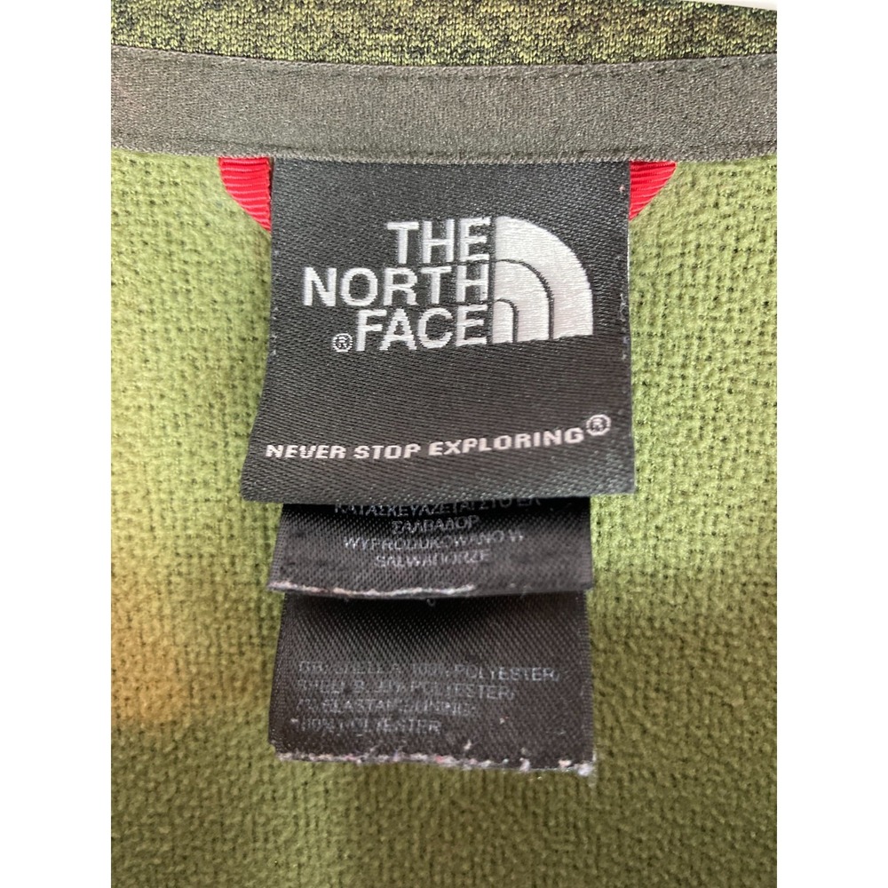 The North Face Quarter Zip Pullover Softshell Lined Jacket Men's Size XL Green - Picture 3 of 14